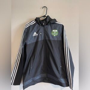 Adidas Black Portland Timbers Men's Jacket